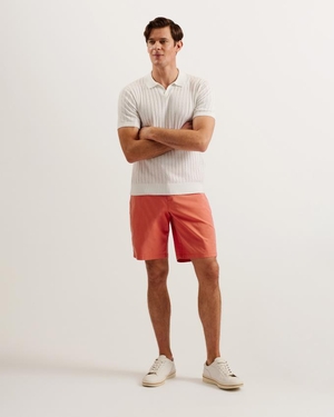 Short Ted Baker Chino Orange Foncé Homme | ORL-33678012